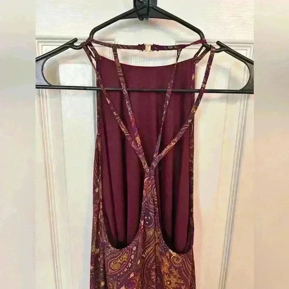 Show Me Your Mumu Flirtini Halter Maxi Dress in Princess Plum Size M - Picture 5 of 7